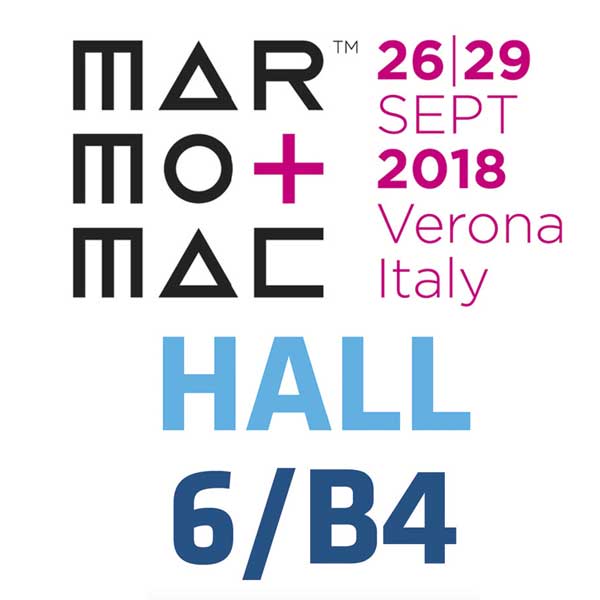 Bauce Bruno stellt auch dieses Jahr wieder auf der Marmomac – der Leitmesse für die Marmor- und Natursteinbranche – aus, wo sich internationale Einkäufer und Experten der steinverarbeitenden Industrie treffen.